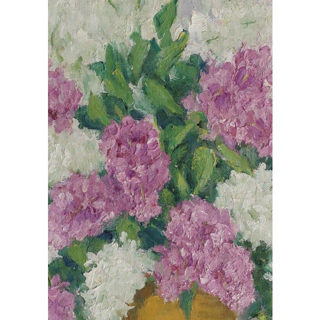 Vintage Floral Oil Painting, Still Life by Ukrainian Artist, 1974 50-35 For Sale - Image 4 of 6