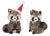 Holiday Raccoon Shelf Sitter (Set of 2) For Sale