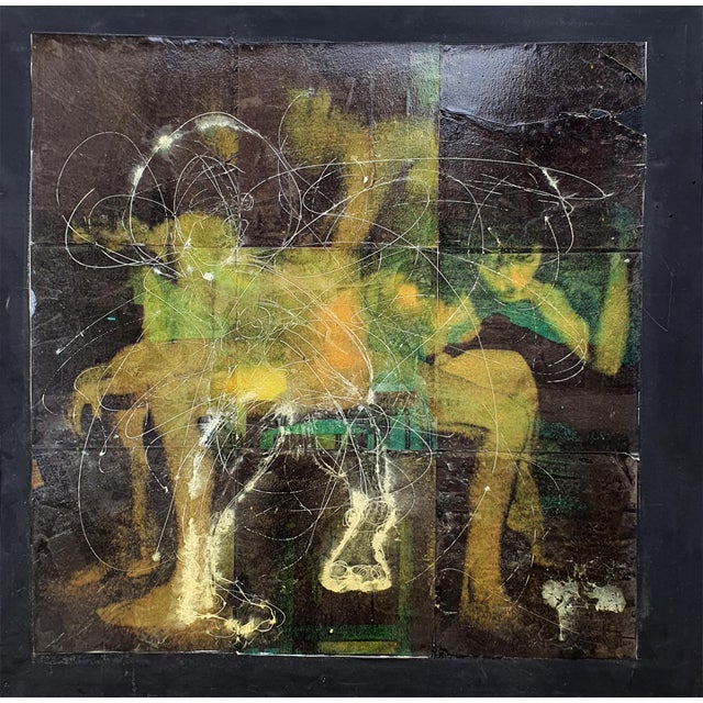 Studio Sul Movimento, Figurative Composition, 2006, Mixed Media & Photo Collage Painting For Sale - Image 10 of 10