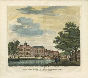 J. De Beyer, Illustration of the Jewish Synagogue in Amsterdam, 1765, Print