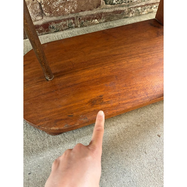1930s Deco Wooden Tiered Step Side Table For Sale - Image 16 of 16
