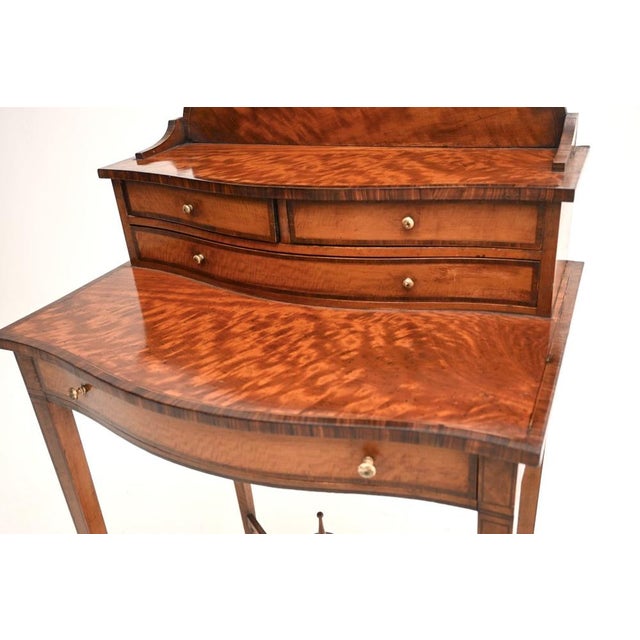 Antique George III Inlaid Satin Wood Desk, 1790 For Sale - Image 10 of 13