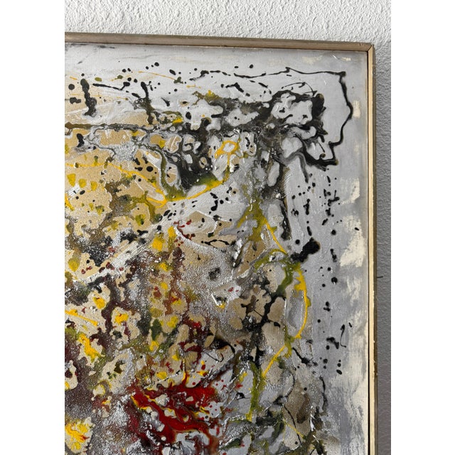 Fereydoun Rahimi Assa, Modernist Persian Iranian Middle Eastern Abstract Fereydoun Assa Oil Painting For Sale - Image 4 of 16