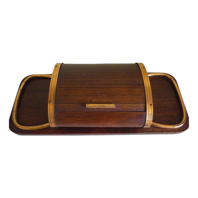 Art Deco Style Roll Top Cigarette Case, 1950s For Sale