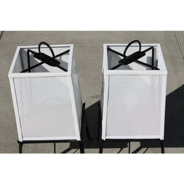 Mid-Century Modern Japanese Lantern Table Lamps - a Pair For Sale - Image 3 of 9
