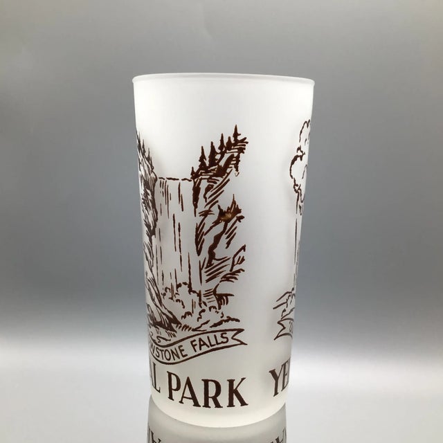 Vintage Yellowstone National Park Tumblers - Set of 4 For Sale In Sacramento - Image 6 of 13