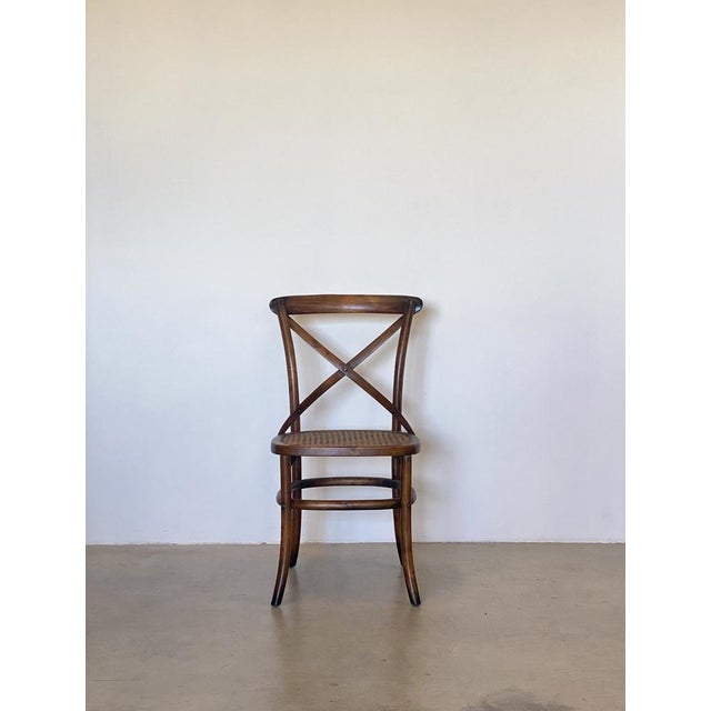 Chairs in Beech Wood and Vienna Straw, 1960s, Set of 4 For Sale - Image 10 of 18