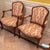 Rose Pair 1800s Fauteuils With English Upholstery For Sale - Image 8 of 11