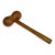 Antique Turned Wood Gavel, Double-Head Judge's or Auctioneer's Hammer For Sale