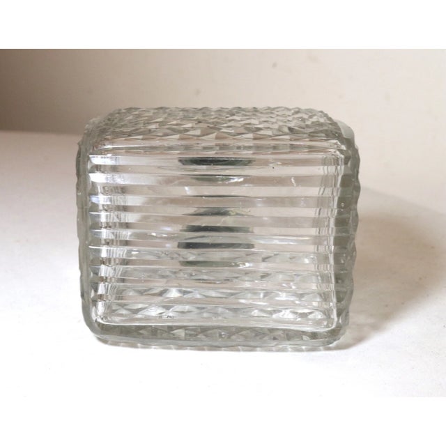 Antique 1800's Victorian Gilt Bronze Crystal Perfume Cologne Scent Glass Bottle For Sale - Image 10 of 12