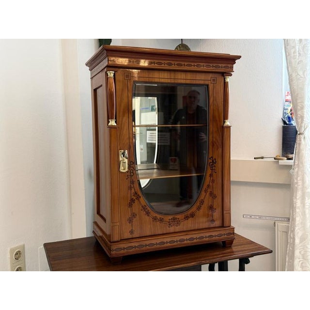 Antique Empire Column Bookcase For Sale - Image 10 of 13