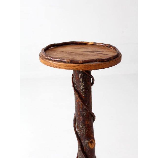 Vintage Rustic Adirondack Twig Plant Stand For Sale - Image 11 of 17