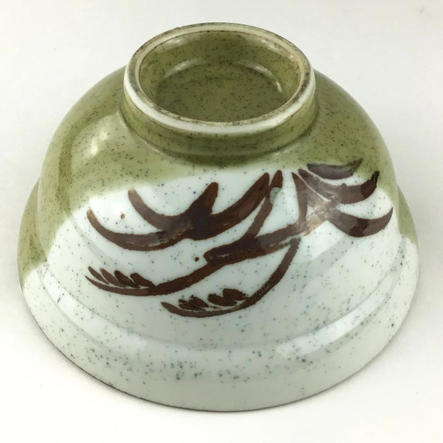 Brown Vintage Stoneware Bowl Artisan Hand Turned Pottery For Sale - Image 8 of 10