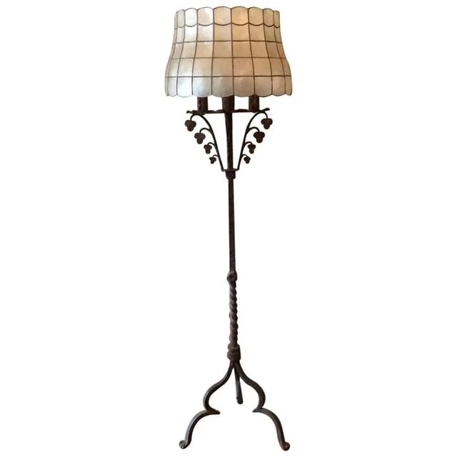 Early 20th Century Gothic Wrought Iron Floor Lamp in the Style of Samuel Yellin For Sale - Image 11 of 11