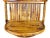Mid 20th Century Mid 20th Century Boho Chic Oval Wall Hanging Foldable Bamboo Rattan Double Shelf For Sale - Image 5 of 9