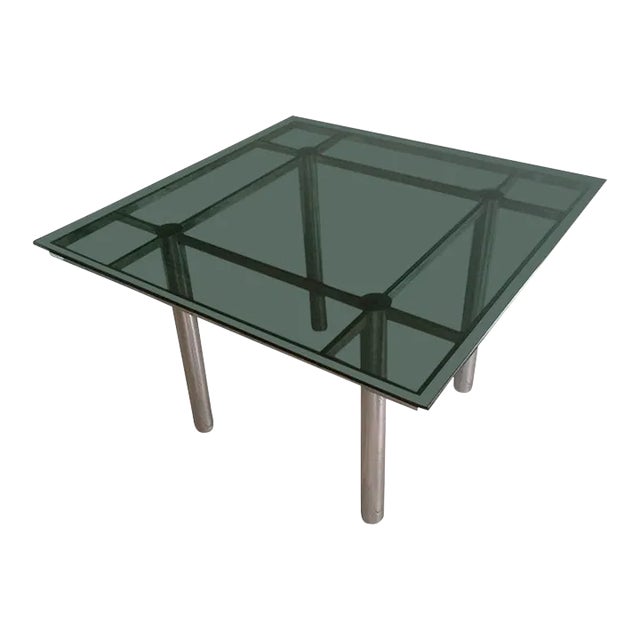 Tobia Scarpa, Nice Chrome Design Dining Table, Circa 1970 For Sale
