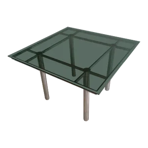 Tobia Scarpa, Nice Chrome Design Dining Table, Circa 1970