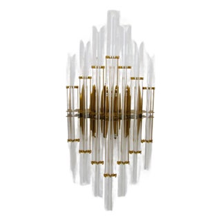 Liang & Eimil Drop Faceted Glass Rods Wall Lamp For Sale
