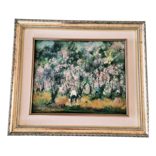 Guido Bertuzzi, Primavera, 1997, Oil Painting on Wood For Sale