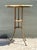 Beige Vintage Greek Key Brass and Onyx Accent Table For Sale - Image 8 of 12
