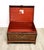 Bronze Early 20th Century Chinese Yangjiang Lacquered Leather Trunk Chest With Calligraphy For Sale - Image 8 of 15