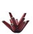 Ceramic Red Ceramic Multi-Flower Vase by Vibi Torino, Italy, 1960s For Sale - Image 7 of 8