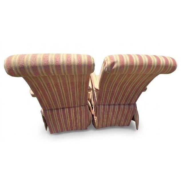 Vintage Skirted Armchairs For Sale - Image 4 of 6