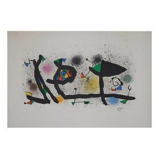 Joan Miró, Surrealist Garden, Original Signed Lithograph For Sale