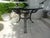 Metal Vintage Iron Neoclassical Center Table For Sale - Image 7 of 11