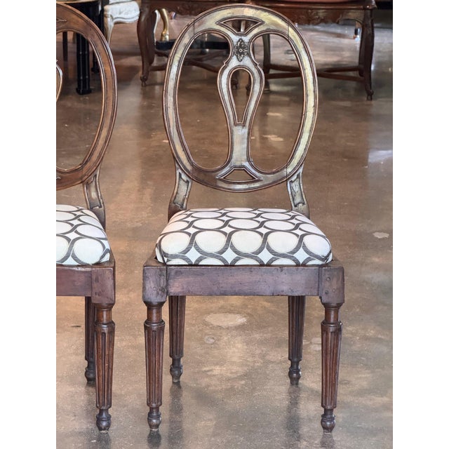18th Century 18th Century Pair of Italian Side Chairs For Sale - Image 5 of 16