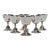 1950s Set of Six Mid Century Modern Alphonse La Paglia Sterling Silver Wine Goblets For Sale - Image 11 of 15