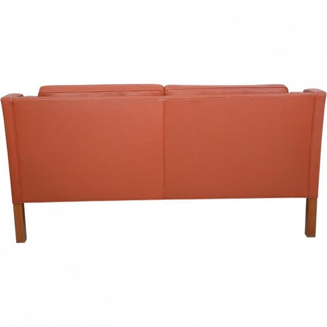 Model 2212 2-Seater Sofa in Cognac Leather by Børge Mogensen, 1997 For Sale - Image 15 of 18