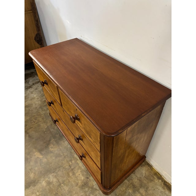 19th Century 19th Century English Mahogany Chest of Drawers For Sale - Image 5 of 8