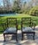 Air of Baker Chinoiserie Lacquered Lounge Chairs With Geometric Lattice Backs & Upholstered Seats For Sale - Image 18 of 18