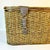 Wood 1980s Vintage Boho Chic Arts & Crafts Coastal Large Woven Jute Wicker & Bentwood Storage Lidded Basket For Sale - Image 7 of 18
