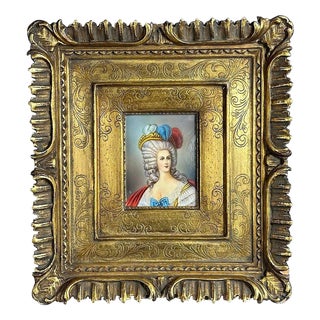Unknown, Miniature Portrait of a Lady, Paiting on Photographic Paper, Framed For Sale