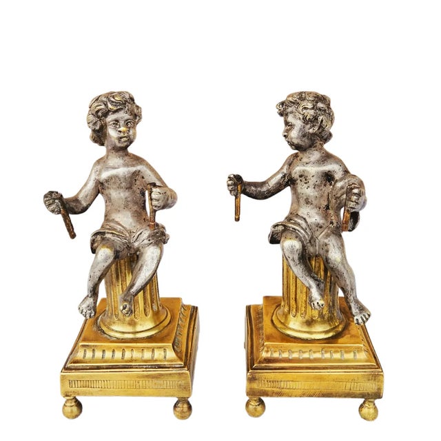 Bronze Putti Pair, 1830, Set of 2 For Sale - Image 11 of 11