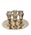 For your consideration . . . A vintage set of elegant cordial/shot goblets designed in the shape of a graceful bird with...