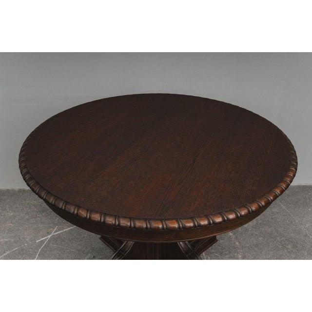 Late 19th Century Historicist Table in Oak For Sale - Image 13 of 17