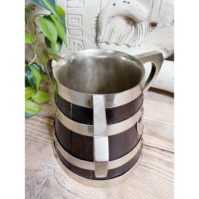 English 1888 English Oak & Brass Trophy Cup For Sale - Image 3 of 8