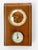 Clock and aneroid barometer in walnut made circa 1960. The aneroid barometer (or holosteric barometer) was developed by...