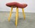Mid-Century Modern Maple Stools with Upholstery, 1960s, Set of 2 For Sale - Image 9 of 11