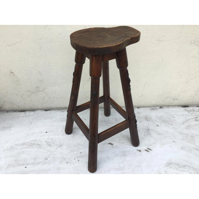 Wooden Barstool, 1970s For Sale - Image 17 of 17