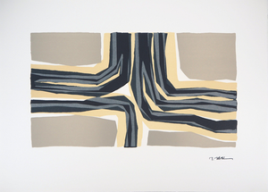 Raoul Ubac, Composition en beige, Lithograph