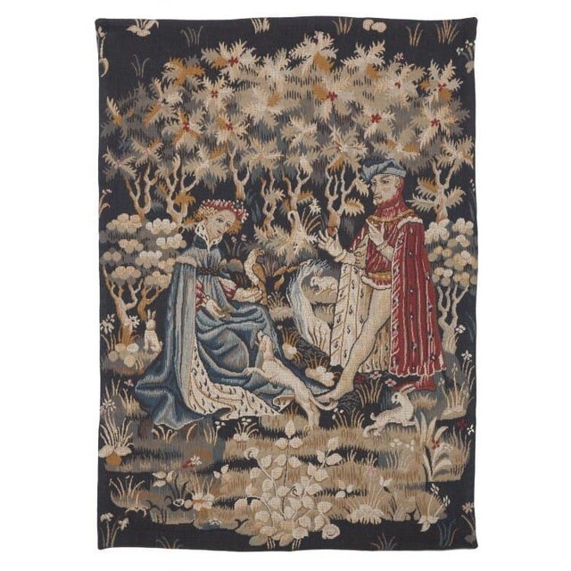 This beautiful tapestry is woven on a jacquard loom by skilled weavers, keeping alive the centuries old tradition of...