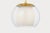 Hudson Valley Lighting Hudson Valley Lighting Clementon 17 in. 1 Light Pendant in Aged Brass Finish For Sale - Image 4 of 10