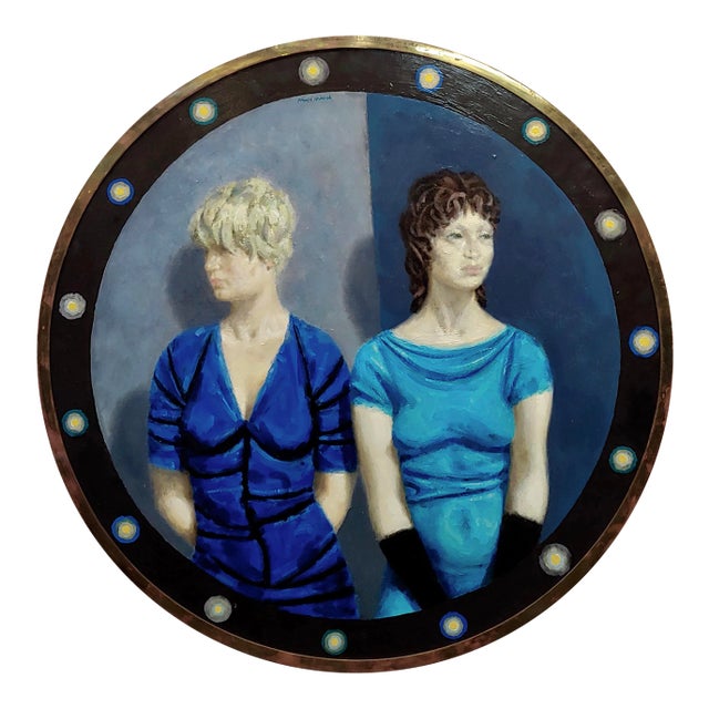 Joseph Hirsch - New York Southwest Corner Street Girls -Oil Painting For Sale