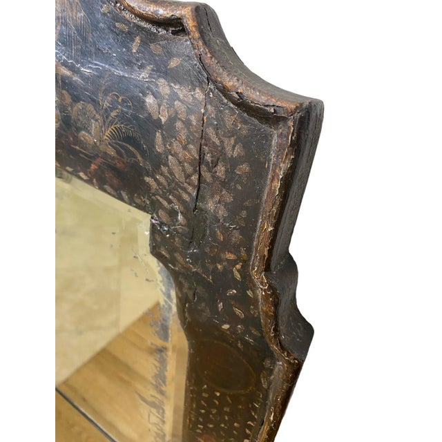 Antique Late 19th Century Japanned Mirror For Sale - Image 9 of 9