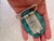 Vintage Solid Turquoise Belt Buckle For Sale - Image 4 of 5