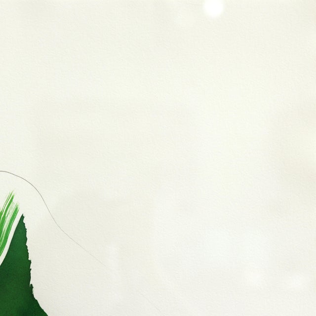 Contemporary The Green Dress 12 - Minimalist Figurative Original Artwork by Bettina Mauel For Sale - Image 3 of 8